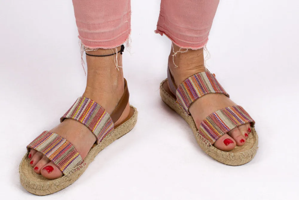 Abarca Shoes Alpargatas De Verano^Pascale Mayoral Naranja Sandalias De Yute