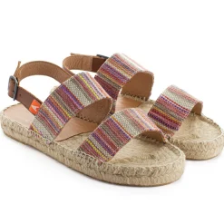 Abarca Shoes Sandalias Yute^Pascale Mayoral Naranja Sandalias De Yute