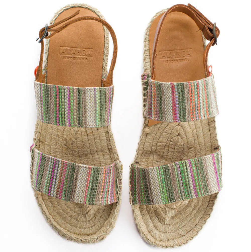 Abarca Shoes Alpargatas De Verano^Pascale Mayoral Verde Sandalias De Yute