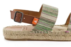 Abarca Shoes Alpargatas De Verano^Pascale Mayoral Verde Sandalias De Yute