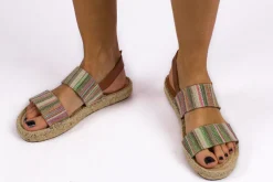 Abarca Shoes Alpargatas De Verano^Pascale Mayoral Verde Sandalias De Yute