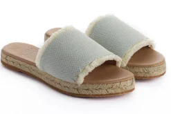 Abarca Shoes Alpargatas De Verano^Sandalias De Yute Santorini Unisex Color Celeste