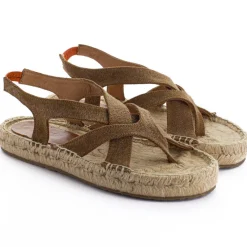 Abarca Shoes Sandalias Yute^Sandalias De Yute Terra Formentera Cuero