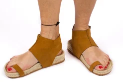 Abarca Shoes Sandalias Yute^Sandalias Piel Ibiza Camel