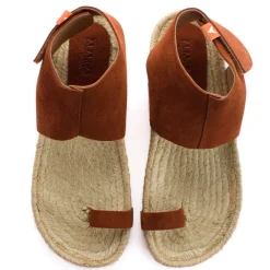 Abarca Shoes Alpargatas De Verano^Sandalias Piel Ibiza Marron