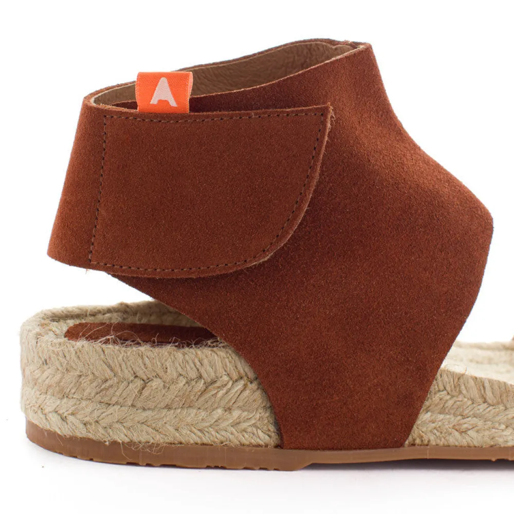 Abarca Shoes Alpargatas De Verano^Sandalias Piel Ibiza Marron