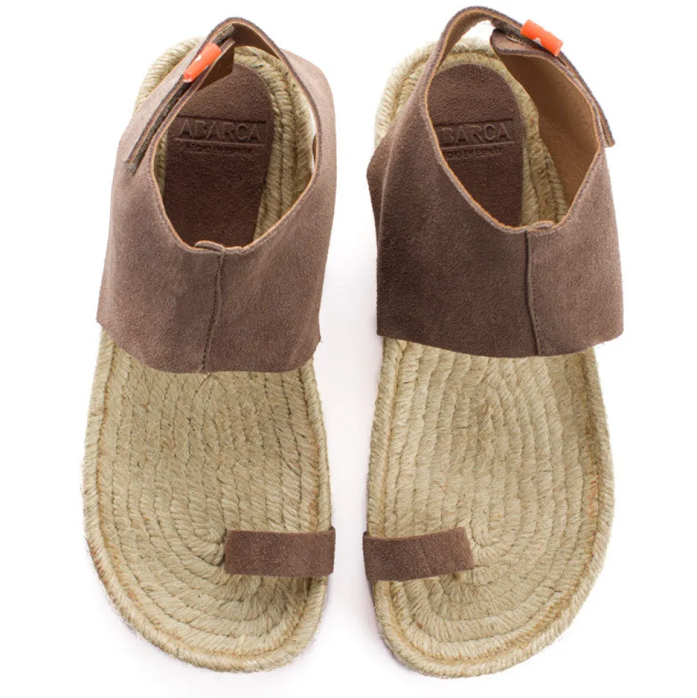 Abarca Shoes Alpargatas De Verano^Sandalias Piel Ibiza Topo