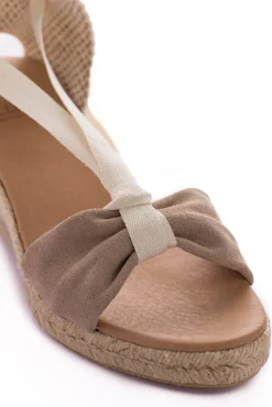 Abarca Shoes Alpargatas Yute^Sicilia Cuna Cinta Piel Piedra