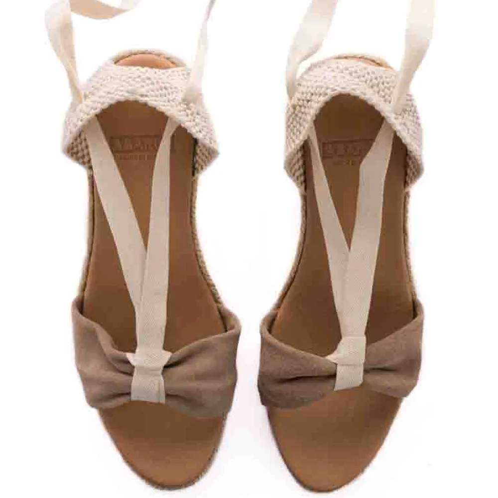 Abarca Shoes Alpargatas De Verano^Sicilia Cuna Cinta Piel Piedra