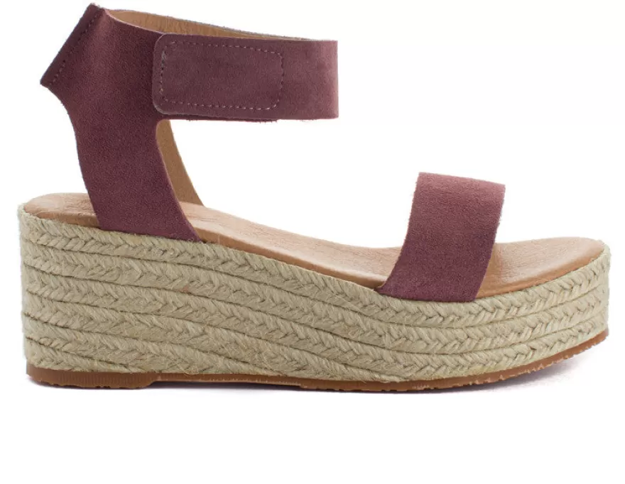 Alpargatas De Verano^Abarca Shoes Alpargatas Cuna Piel Mallorca Morado