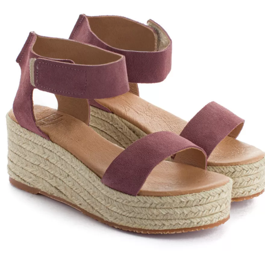 Alpargatas Con Cuñas^Abarca Shoes Alpargatas Cuna Piel Mallorca Morado