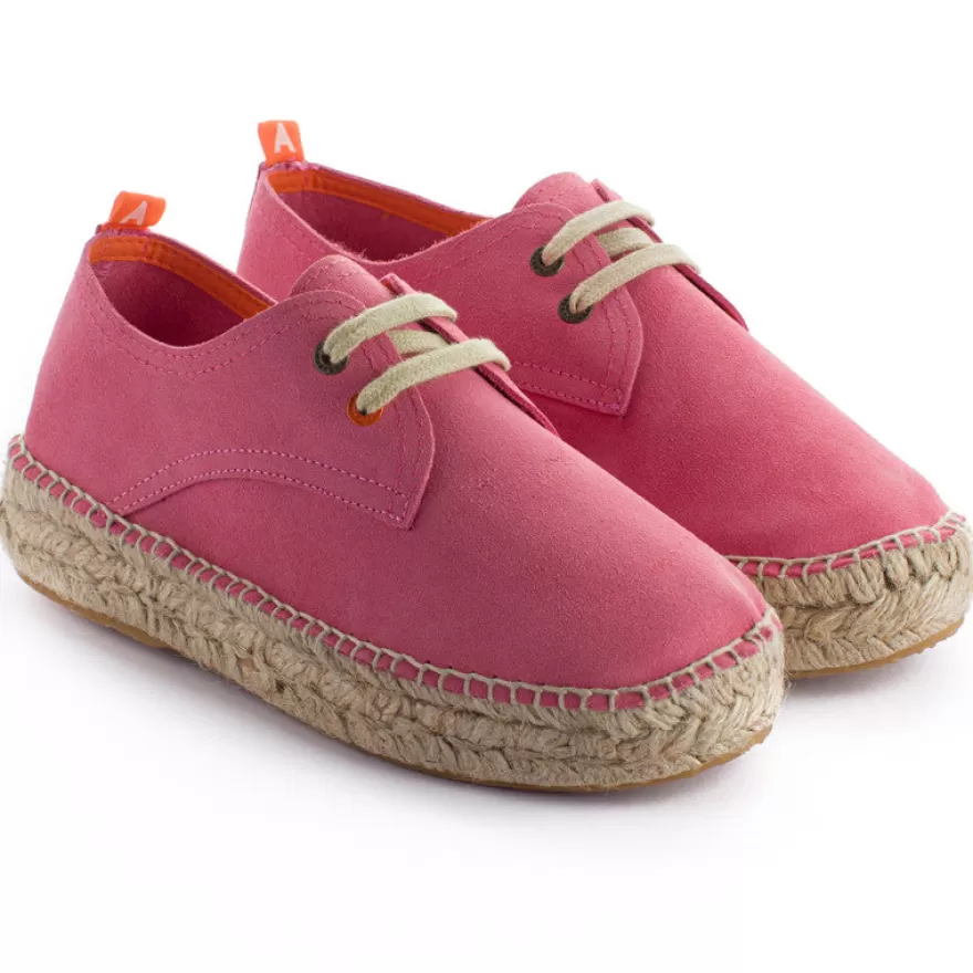 Alpargatas Con Cordones^Abarca Shoes Blucher Piel Chicle