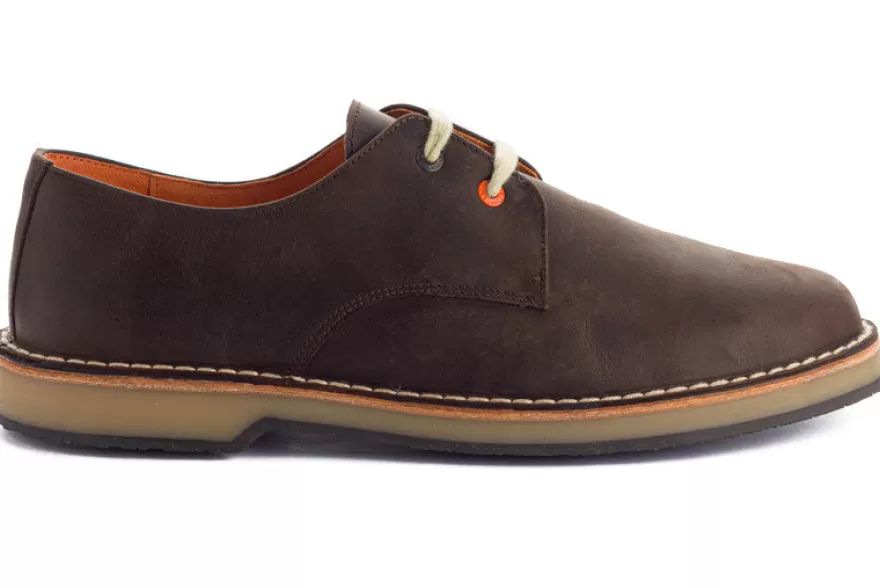 Zapatos Blucher^Abarca Shoes Blucher Piel Encerada Cafe