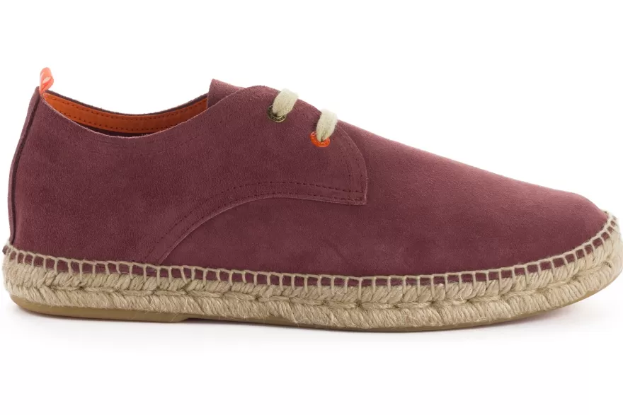 Alpargatas Con Cordones^Abarca Shoes Blucher Piel Morado