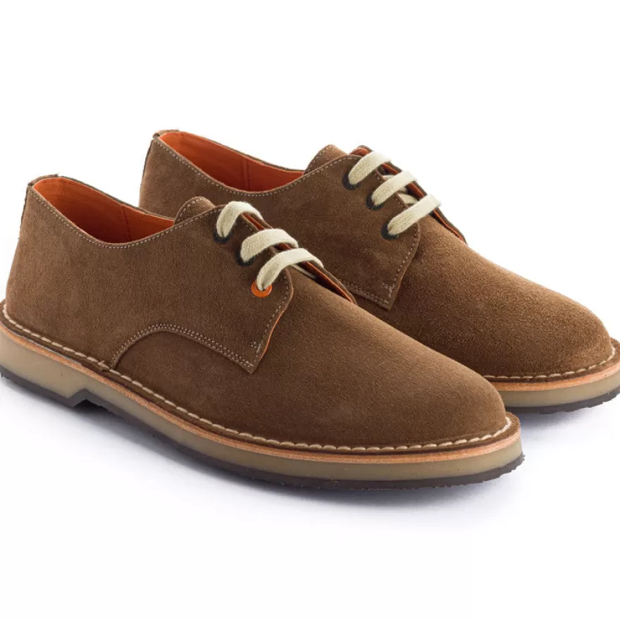 Zapatos Blucher^Abarca Shoes Blucher Piel Serraje Tierra