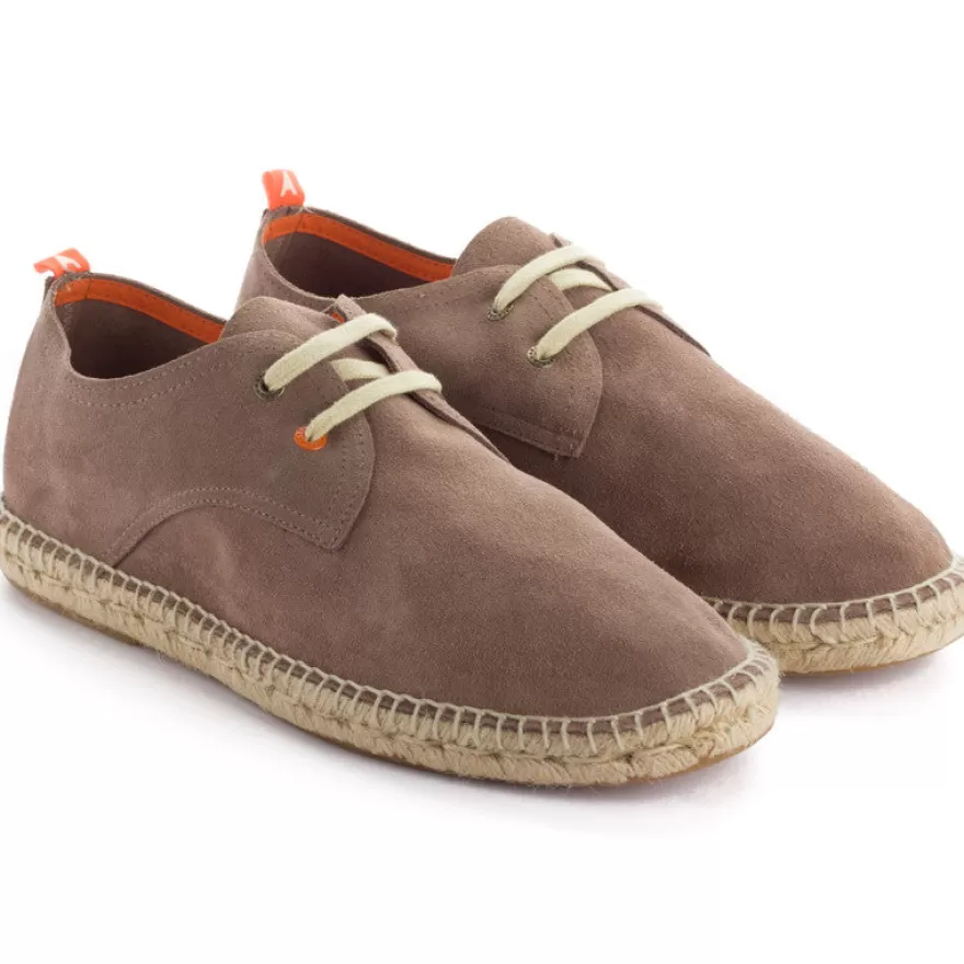 Alpargatas Con Cordones^Abarca Shoes Blucher Piel Topo