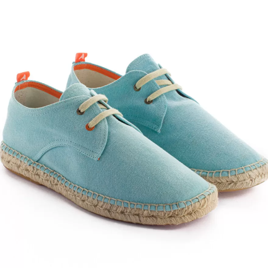 Alpargatas Con Cordones^Abarca Shoes Blucher Terra Celeste