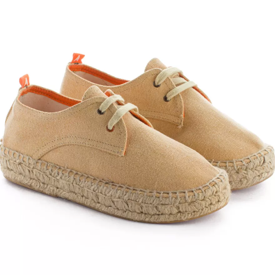 Alpargatas De Verano^Abarca Shoes Blucher Terra Crema