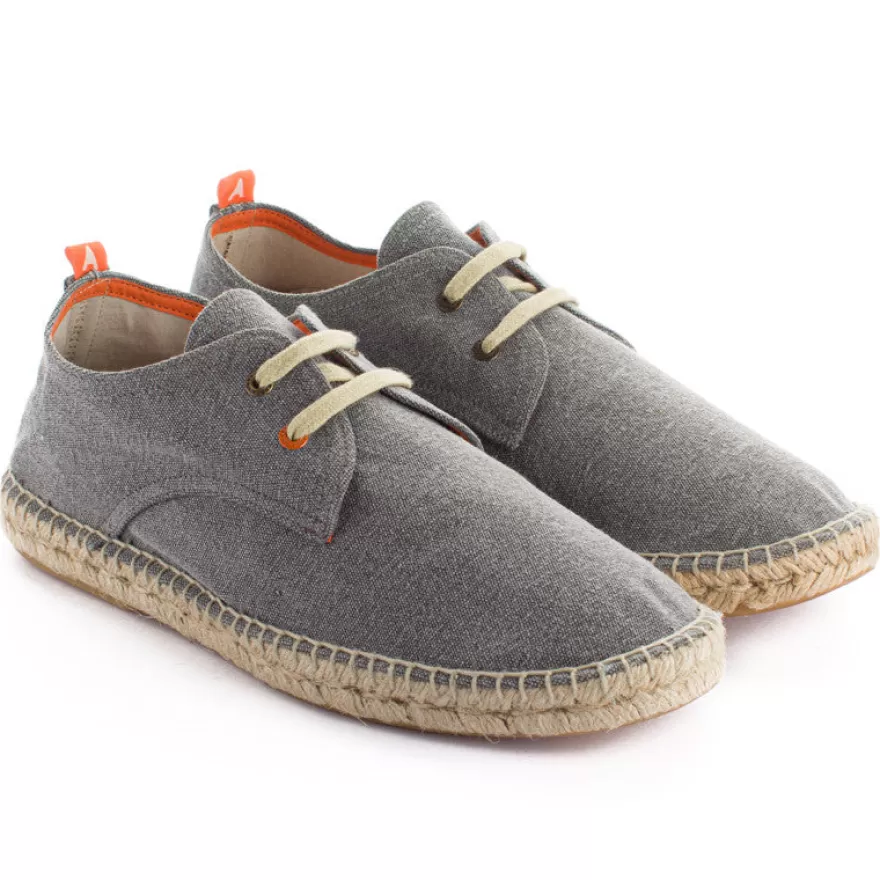 Alpargatas De Verano^Abarca Shoes Blucher Terra Gris