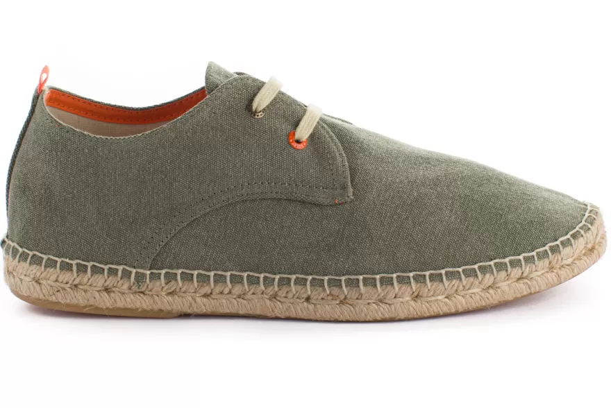 Alpargatas Con Cordones^Abarca Shoes Blucher Terra Kaki