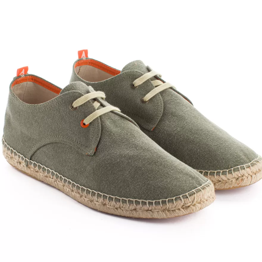 Alpargatas Con Cordones^Abarca Shoes Blucher Terra Kaki