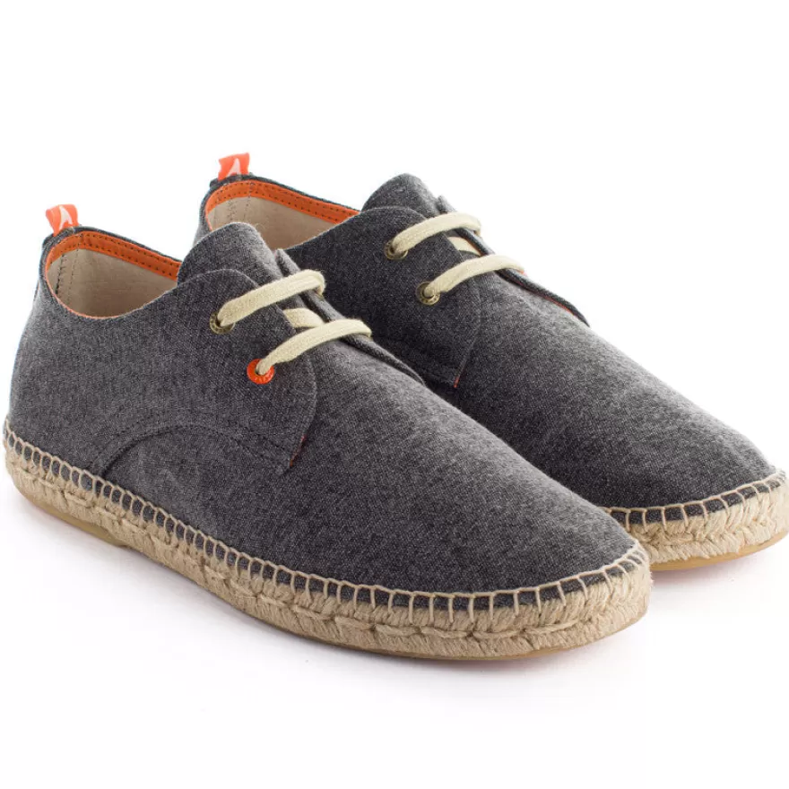 Alpargatas Con Cordones^Abarca Shoes Blucher Terra Negro