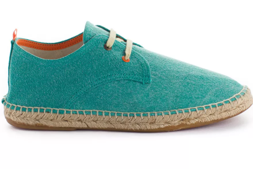 Alpargatas Con Cordones^Abarca Shoes Blucher Terra Verde