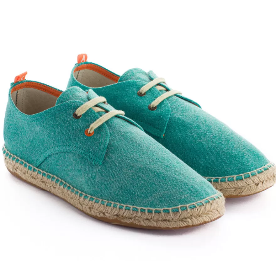 Alpargatas Con Cordones^Abarca Shoes Blucher Terra Verde