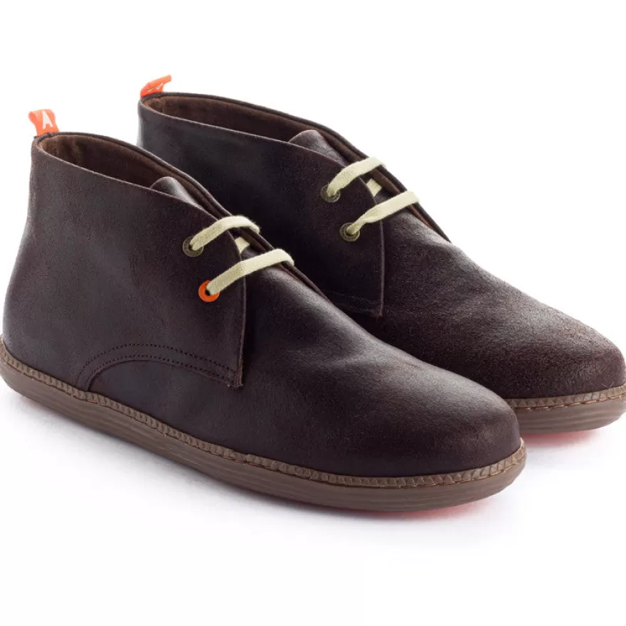 Botas De Piel^Abarca Shoes Bota De Piel Cafe