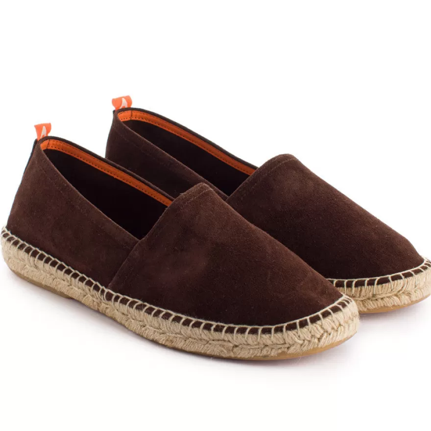 Alpargatas Yute^Abarca Shoes Camping Piel Chocolate