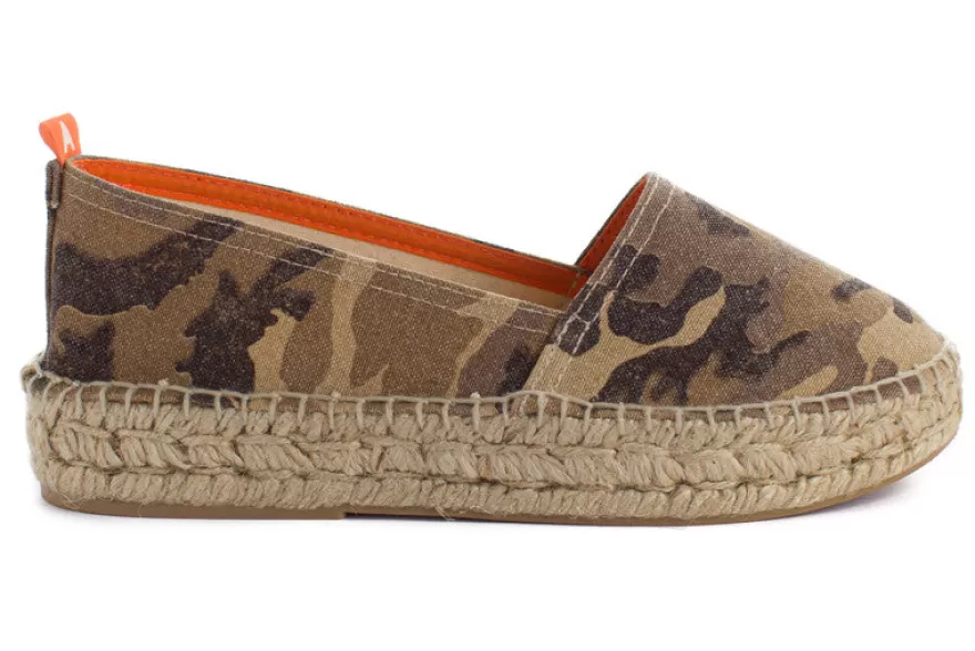 Alpargatas De Verano^Abarca Shoes Camping Terra Camuflaje Camel