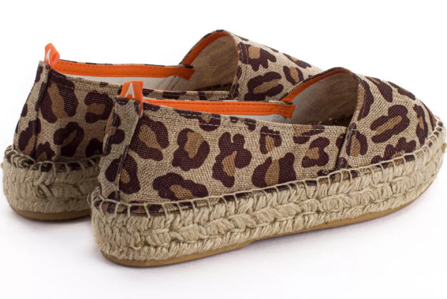 Alpargatas De Verano^Abarca Shoes Camping Terra Leopardo