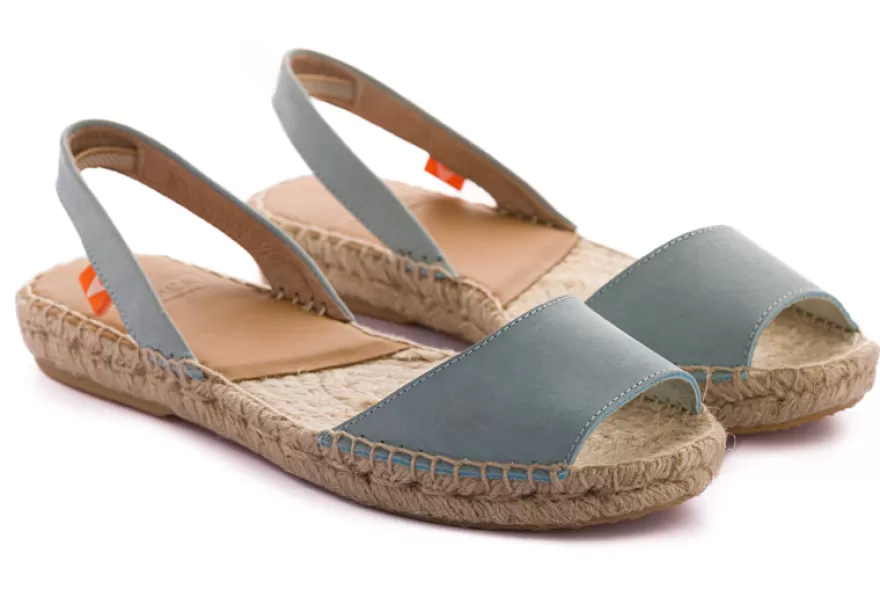 Alpargatas De Verano^Abarca Shoes Menorquinas Nobuck Celeste