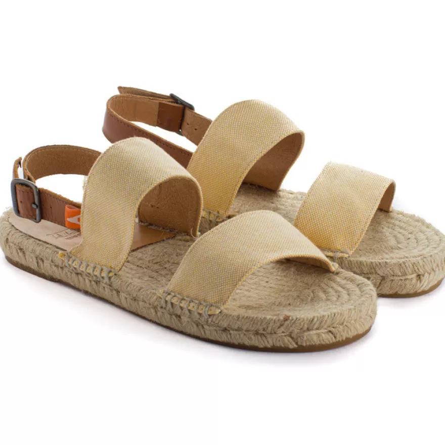 Sandalias Yute^Abarca Shoes Pascale Domine Amarillo Sandalias De Yute