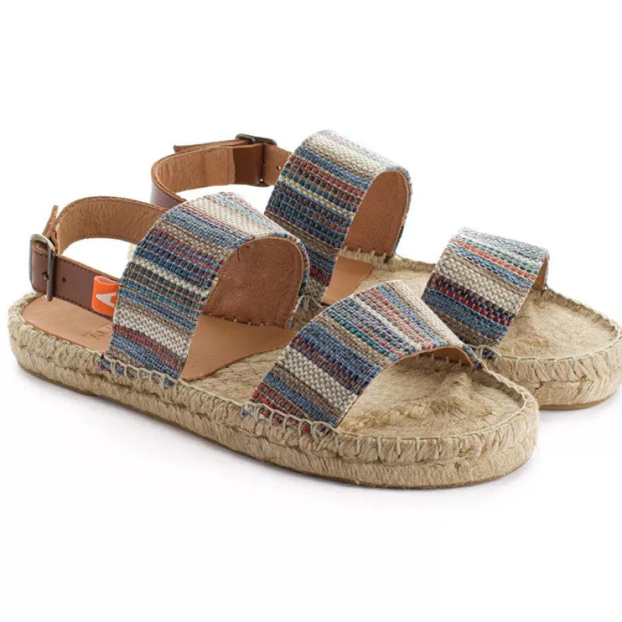 Sandalias Yute^Abarca Shoes Pascale Mayoral Azul Sandalias De Yute