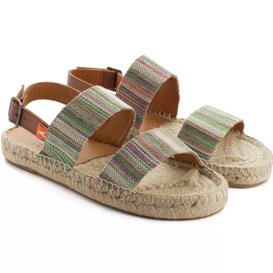 Sandalias Yute^Abarca Shoes Pascale Mayoral Verde Sandalias De Yute