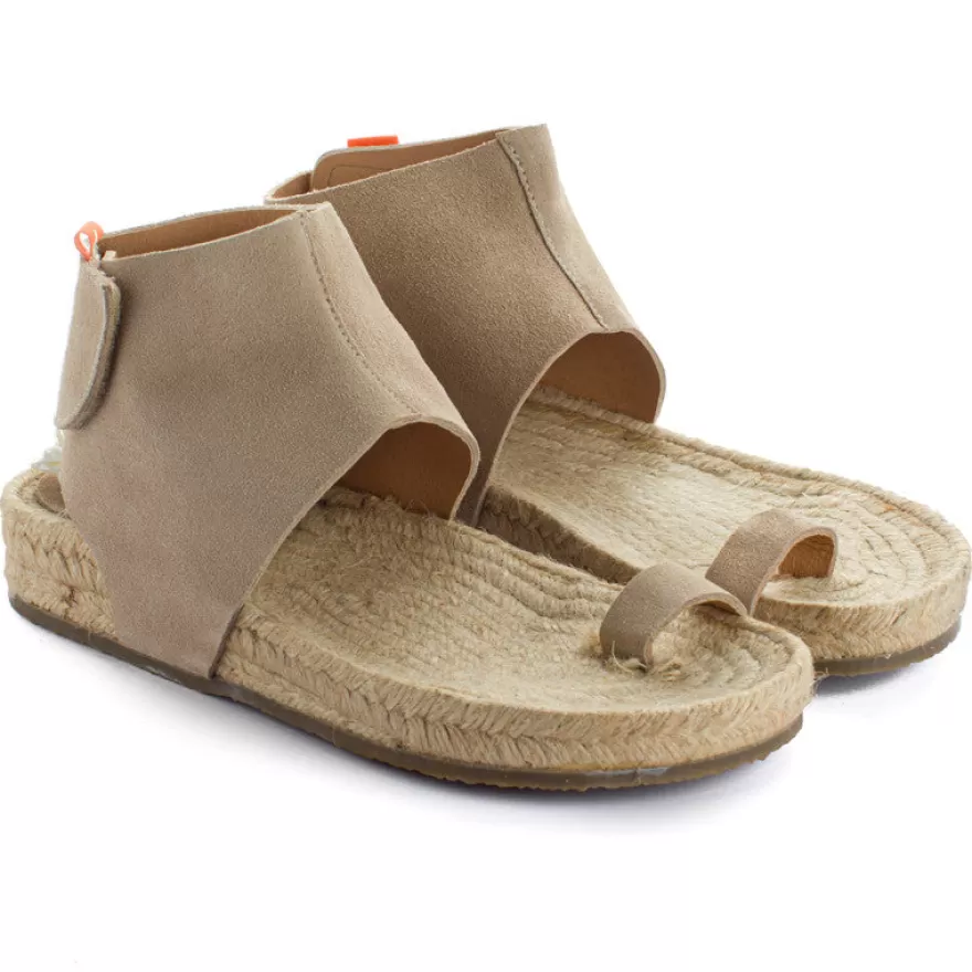 Sandalias Yute^Abarca Shoes Sandalia Piel Ibiza Piedra