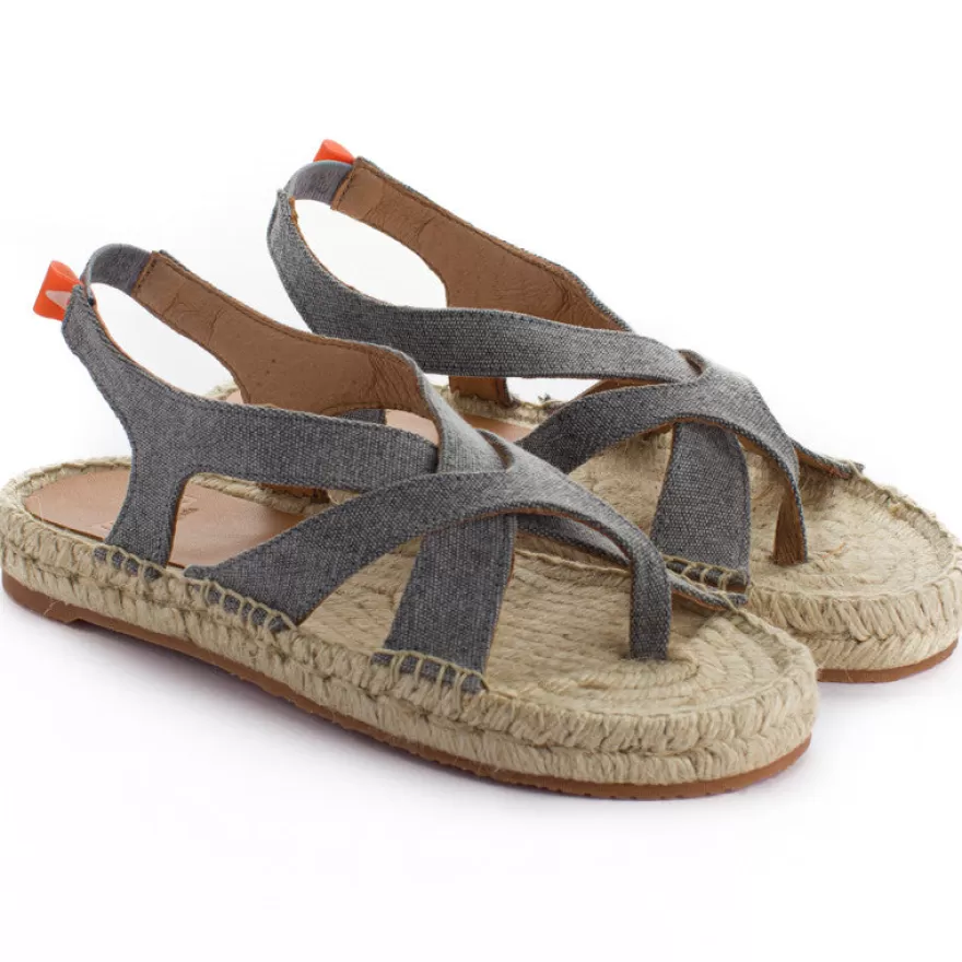 Sandalias Yute^Abarca Shoes Sandalia Terra Formentera Gris