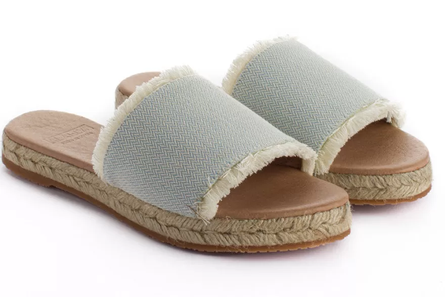 Sandalias Yute^Abarca Shoes Sandalias De Yute Santorini Unisex Color Celeste