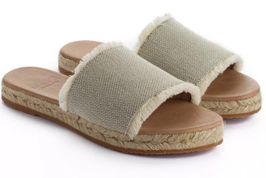 Sandalias Yute^Abarca Shoes Sandalias De Yute Santorini Unisex Color Kaki
