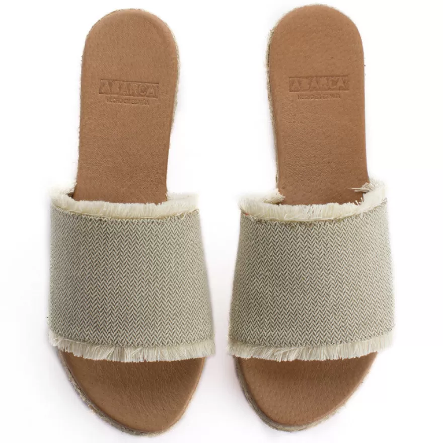 Alpargatas De Verano^Abarca Shoes Sandalias De Yute Santorini Unisex Color Kaki