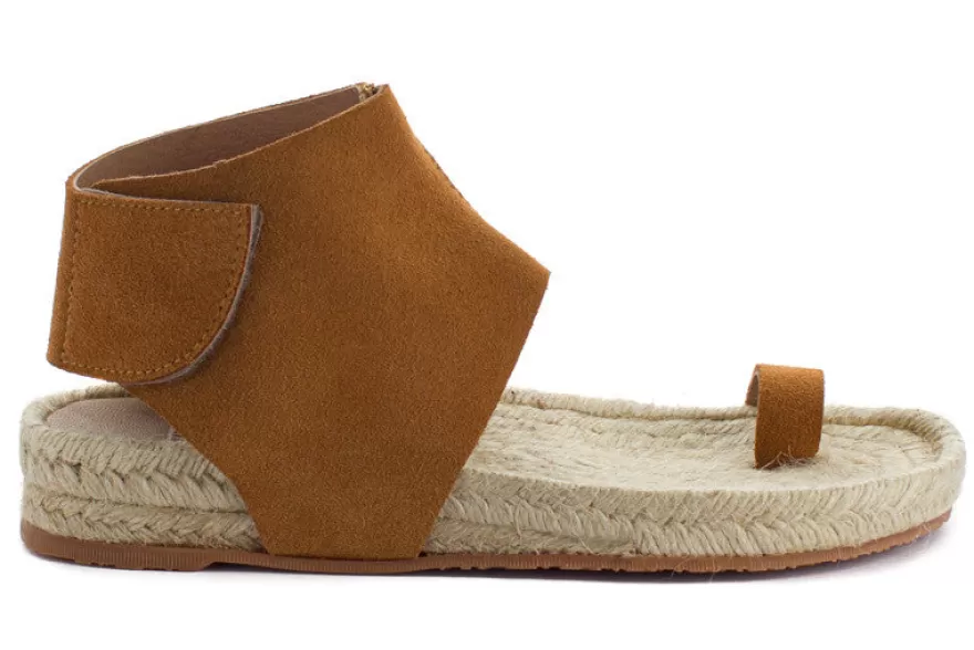 Sandalias Yute^Abarca Shoes Sandalias Piel Ibiza Camel