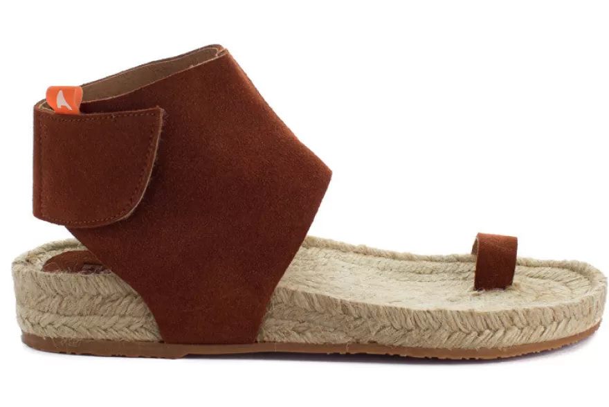 Sandalias Yute^Abarca Shoes Sandalias Piel Ibiza Marron